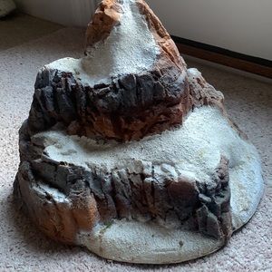 Styrofoam mountain for dept 56 house villages